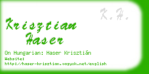 krisztian haser business card